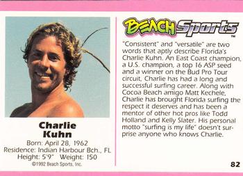 1992 Beach Sports #82 Charlie Kuhn Back